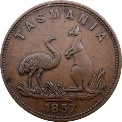 1 Penny - Samuel Henry Tasmania back