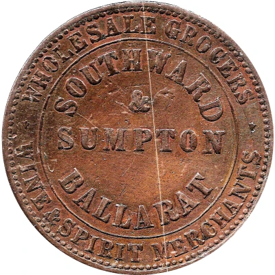 1 Penny - Southward and Sumpton Ballarat; Victoria ND front