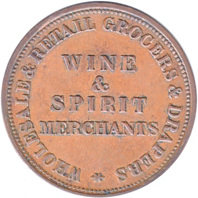 1 Penny - T. Butterworth and Co. (Castlemaine; Victoria) ND back