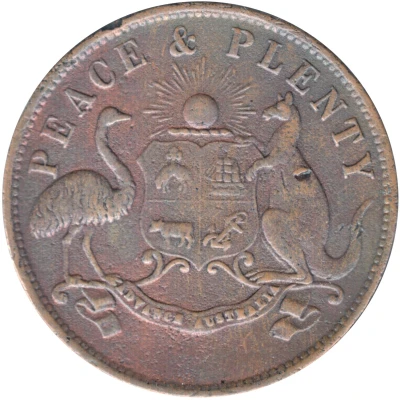 1 Penny - T.F. Merry and Co Toowoomba; Queensland back