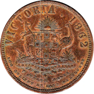 1 Penny - Thomas Stokes Melbourne; Victoria back