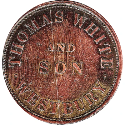 1 Penny - Thomas White and Son Westbury; Tasmania front