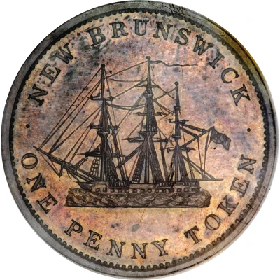 1 Penny Token - Victoria back