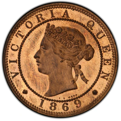 1 Penny - Victoria Bronze piedfort front