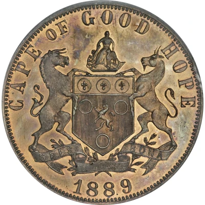 1 Penny - Victoria Cape of Good Hope back