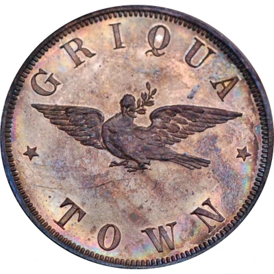 1 Penny - Victoria Griqua Town Pattern ND back