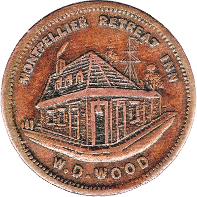 1 Penny - W.D. Wood Hobart, Tasmania ND front