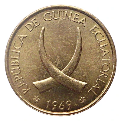 1 Peseta Guineana front