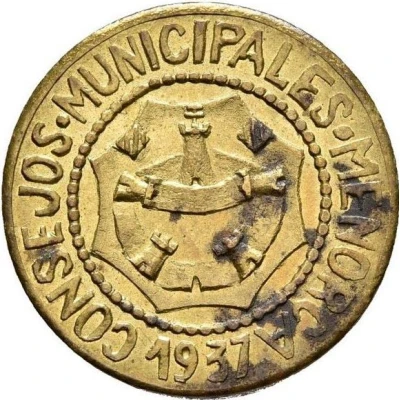 1 Peseta Menorca front