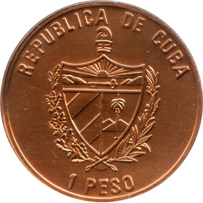 1 Peso 40th. Moncada Anniversary front