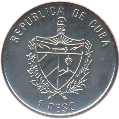 1 Peso Barcelona Olympic Stadium front