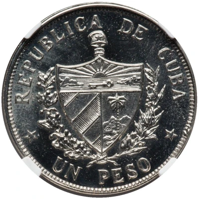 1 Peso Carlos Manuel de Céspedes; Pattern front