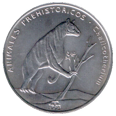 1 Peso Chalicotherium back