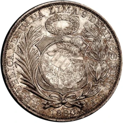 1 Peso Counterstamped coinage front