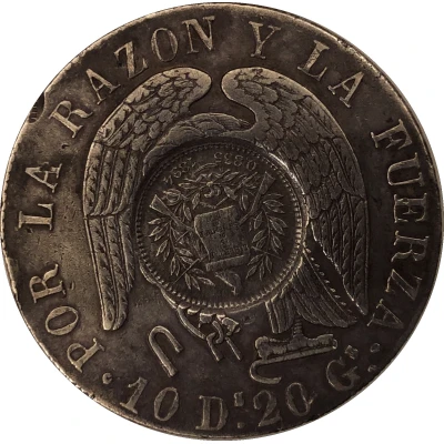 1 Peso Counterstamped coinage front