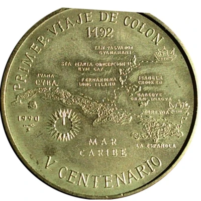 1 Peso First Voyage of Columbus back