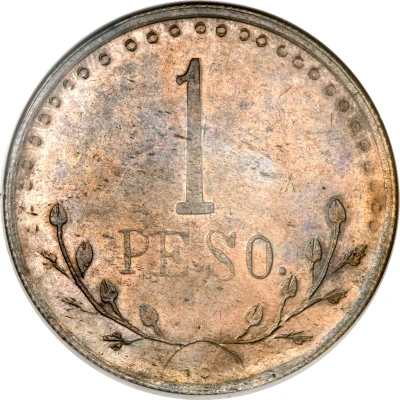 1 Peso Hidalgo del Parral back