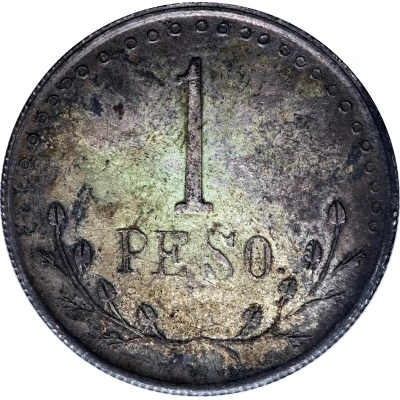 1 Peso Hidalgo del Parral back