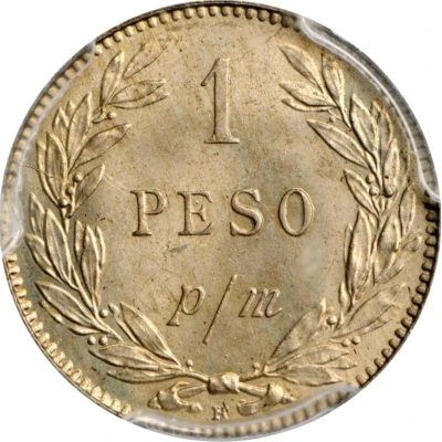 1 Peso Papel Moneda back