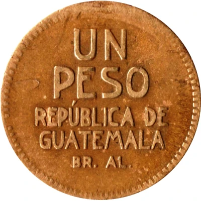 1 Peso Provisional Coinage back