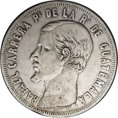 1 Peso Rafael Carrera front