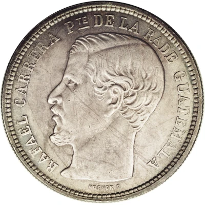 1 Peso Rafael Carrera front