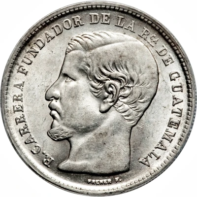 1 Peso Rafael Carrera front