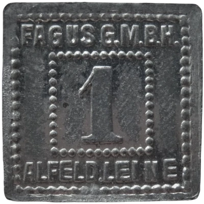 1 Pfennig - Alfeld (Fagus G.M.B.H.) ND front