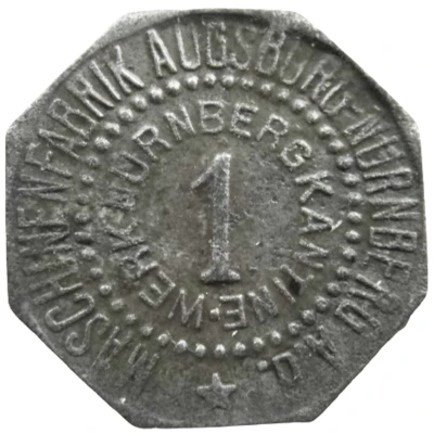 1 Pfennig - Augsburg (Maschinenfabrik Augsburg-Nürnberg) ND front