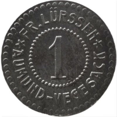 1 Pfennig - Aumund-Vegesack (Fr. Lürssen) ND front