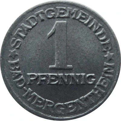 1 Pfennig - Bad Mergentheim front