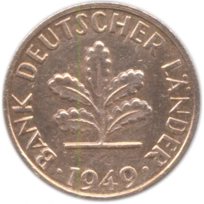 1 Pfennig Bank of German States front