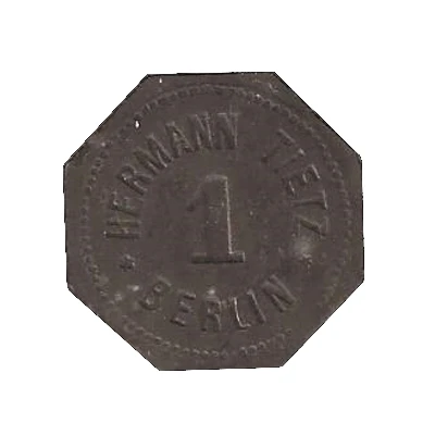 1 Pfennig - Berlin (H. Tietz) ND back