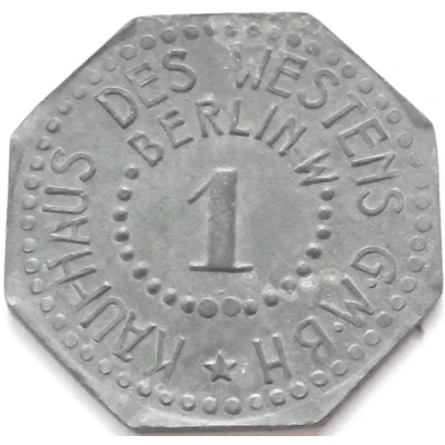 1 Pfennig - Berlin (Kaufhaus des Westens GmbH) ND front