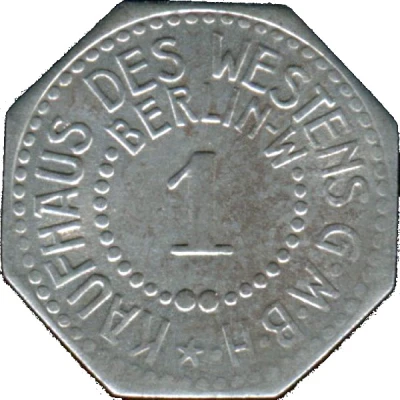 1 Pfennig - Berlin (Kaufhaus des Westens GmbH) ND front