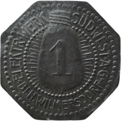 1 Pfennig - Berlin-Wilmersdorf (Elektr. Werk Südwest AG) ND front