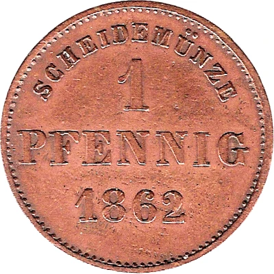 1 Pfennig - Bernhard II back