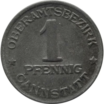 1 Pfennig - Cannstatt front