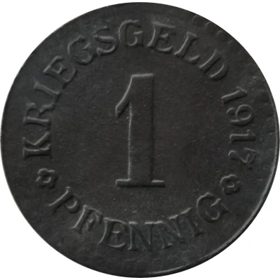 1 Pfennig - Cassel back