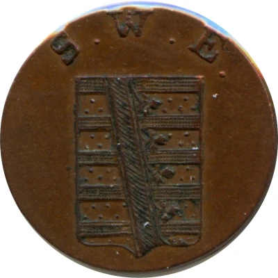 1 Pfennig - Charles August front