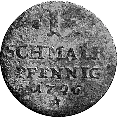 1 Pfennig - Charles back