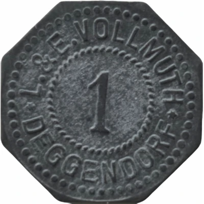 1 Pfennig - Deggendorf (L. and E. Vollmuth) ND front