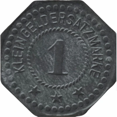 1 Pfennig - Deggendorf (L. and E. Vollmuth) ND back