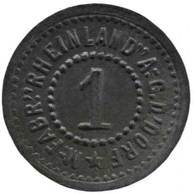 1 Pfennig - Düsseldorf (M.-Fabr. Rheinland A.G.) ND front