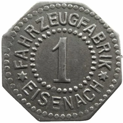 1 Pfennig - Eisenach (Fahrzeugfabrik) ND front