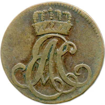 1 Pfennig - Ernest August II Constantine front