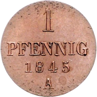 1 Pfennig - Ernest August back