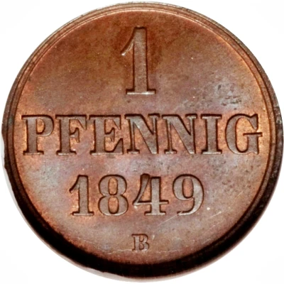 1 Pfennig - Ernest August back