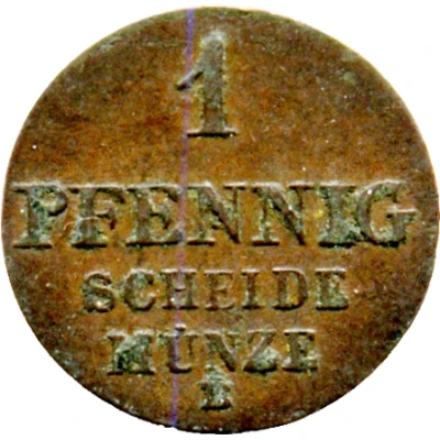 1 Pfennig - Ernest August back