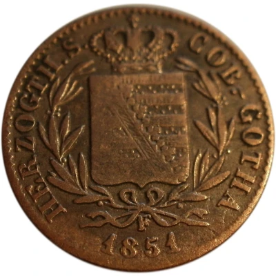 1 Pfennig - Ernest II front